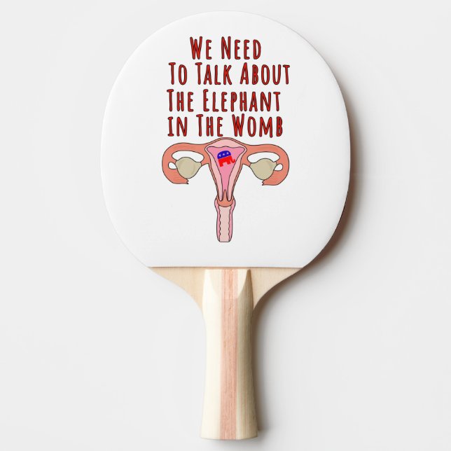 Vi måste tala om elefanten i Womb Pingisracket (Framsidan)