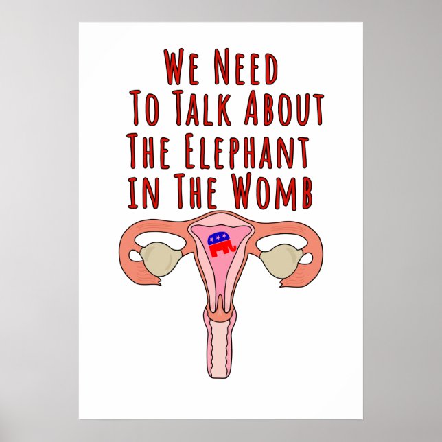 Vi måste tala om elefanten i Womb Poster (Framsidan)