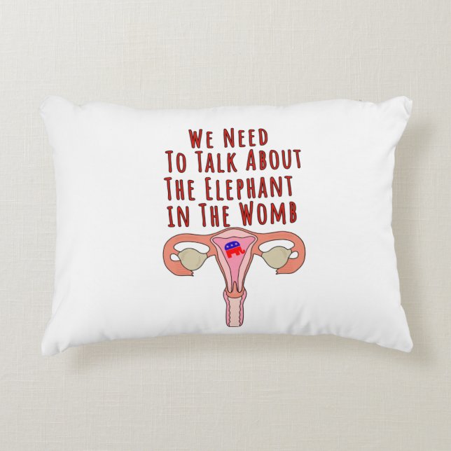 Vi måste tala om elefanten i Womb Prydnadskudde (Framsidan)