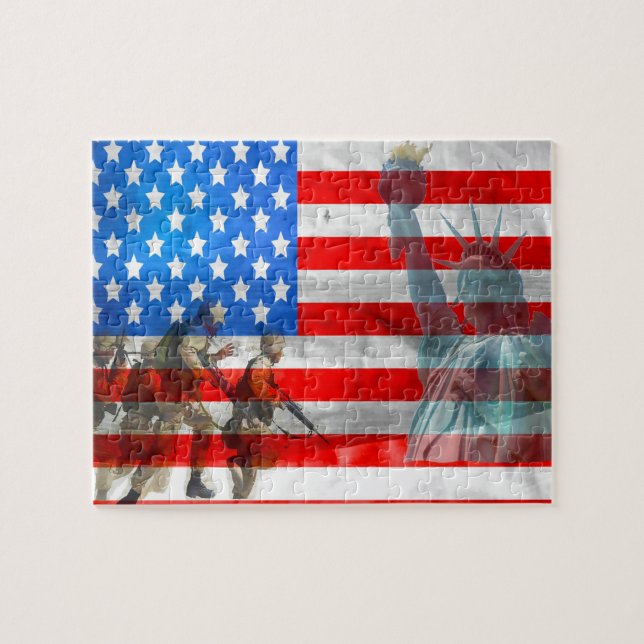 Vi minns vårt vetrans världskrig två pussel (Horisontell)