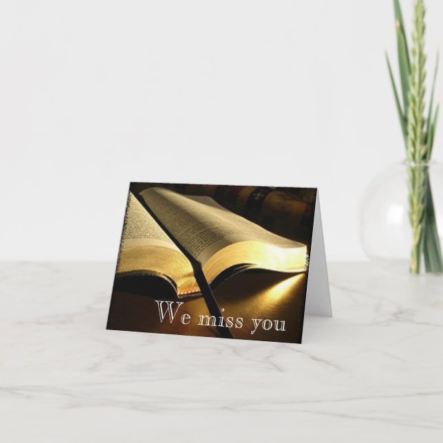 Vi missa dig! kort (Framsida)