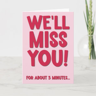 Vi missar dig Pension Card Kort