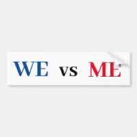 Vi mot mig Bumper Sticker