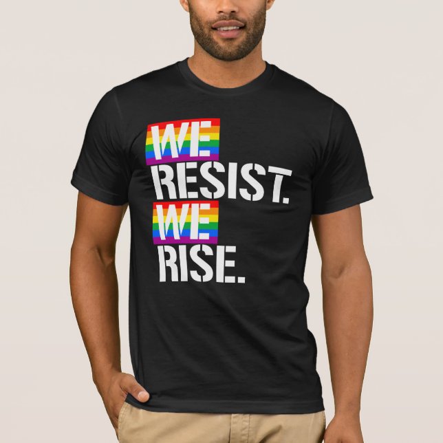 Vi motsätter oss stiga upp t shirt (Framsida)