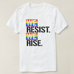 Vi motsätter oss stiga upp t shirt