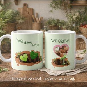 Vi Odlar Kärlek Personlig Foto Alla Hjärtans Dag M Kaffemugg