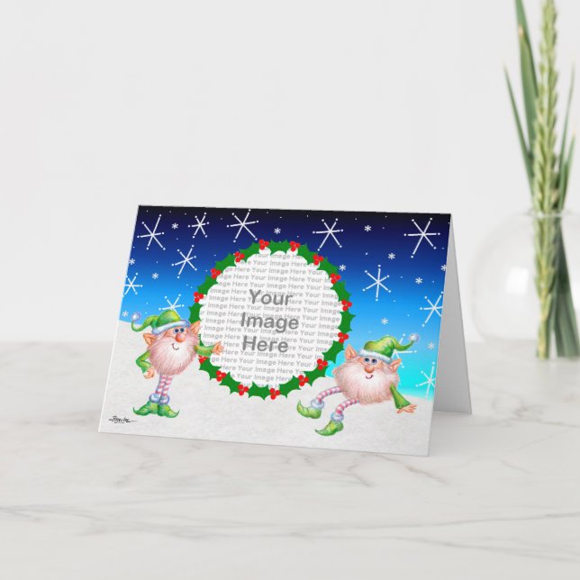 Vi omges av flingor! helgkort (Framsida)