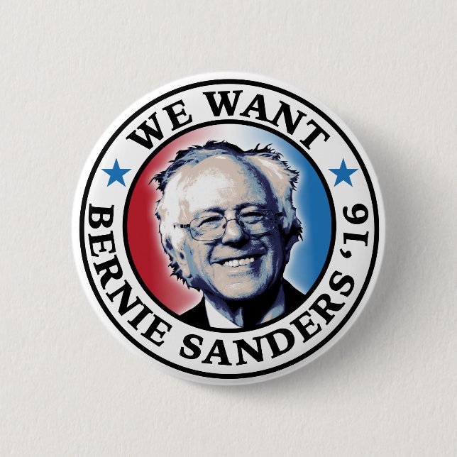 Vi önskar Bernie slipmaskiner 2016 Knapp (Framsida)