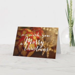 Vi önskar dig en fototypografi av God jul Helgkort