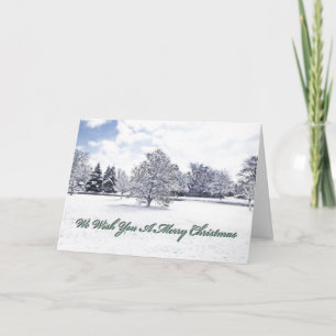 VI ÖNSKAR DIG EN GLAD CHRISTMAS/CUSTOMIZABLE HELGKORT