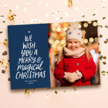 Vi önskar dig en glad och magisk jul marin foto
