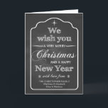 Vi önskar dig en God jul Helgkort<br><div class="desc">Lägg till din familj namn till det här trendigets helgdag med "Vi önskar dig ett God jul och ett Gott nytt år" på framsidan. Designad av Robin.</div>