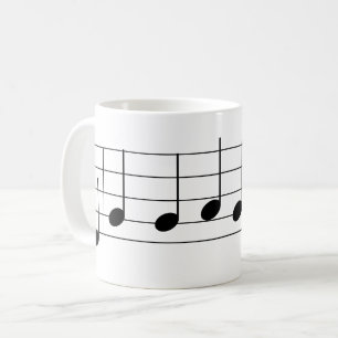 Vi önskar dig en God jul Music Note-Helgdag Kaffemugg