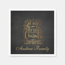 Vi önskar dig en God jul personlig Napkin