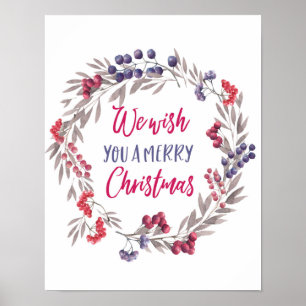 Vi önskar dig en God jul som poster utskrift