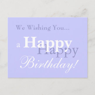 Vi önskar dig.. en Grattis på födelsedagen! Vykort