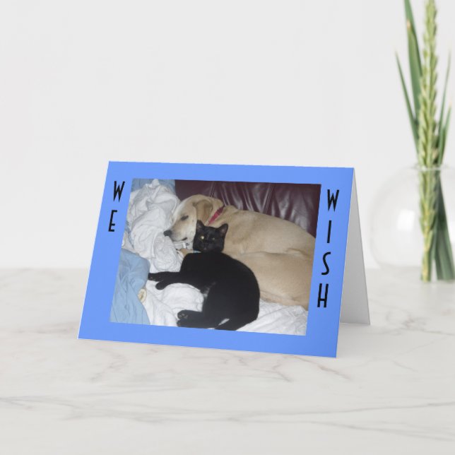 VI ÖNSKAR DIG EN SNABB BIRTHDAY KORT (Framsida)