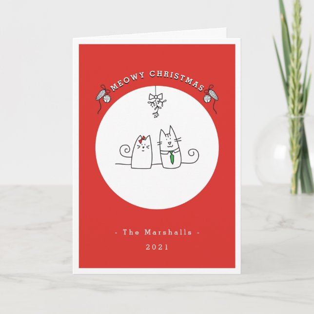 Vi önskar dig en trevlig julklapp röd non-Photo Helgkort (Framsida)