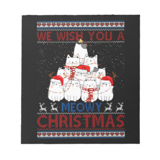 Vi önskar dig en trevlig kattjul, jättebra sötare anteckningsblock