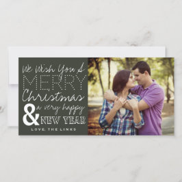 Vi önskar dig ett fotokort i God jul Julkort