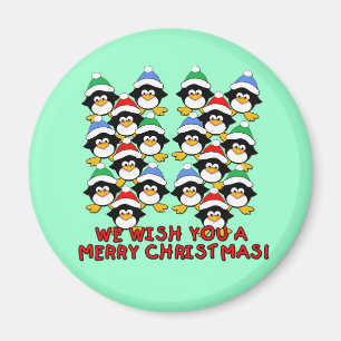 VI ÖNSKAR DIG GOD JUL PINGVIN MAGNET