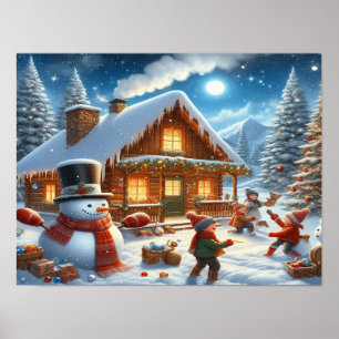 Vi önskar en riktigt god jul - O22 Poster