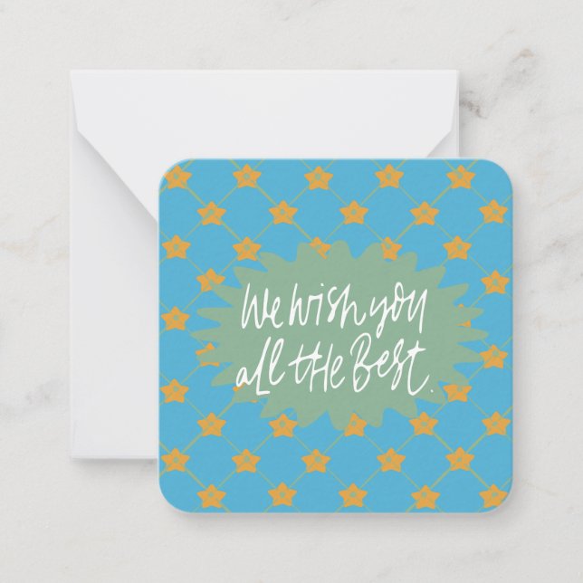 Vi önskar er all lycka: anteckningskort (Framsida)