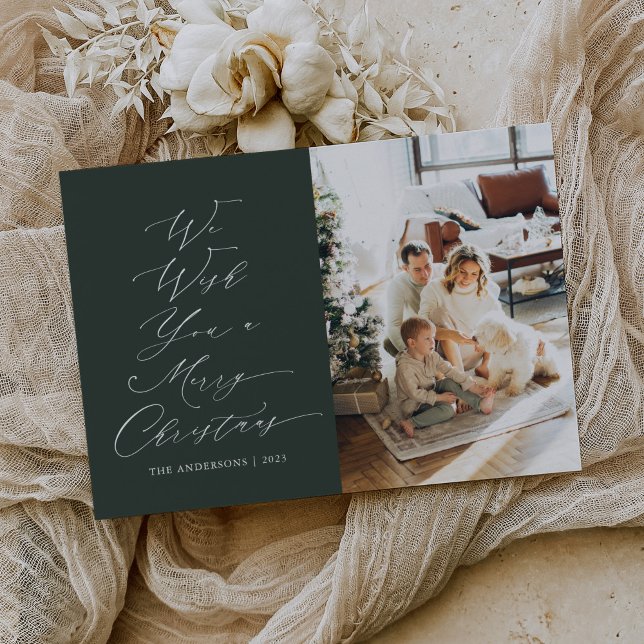 Vi önskar er en god jul Foto Julkort (Skapare uppladdad)