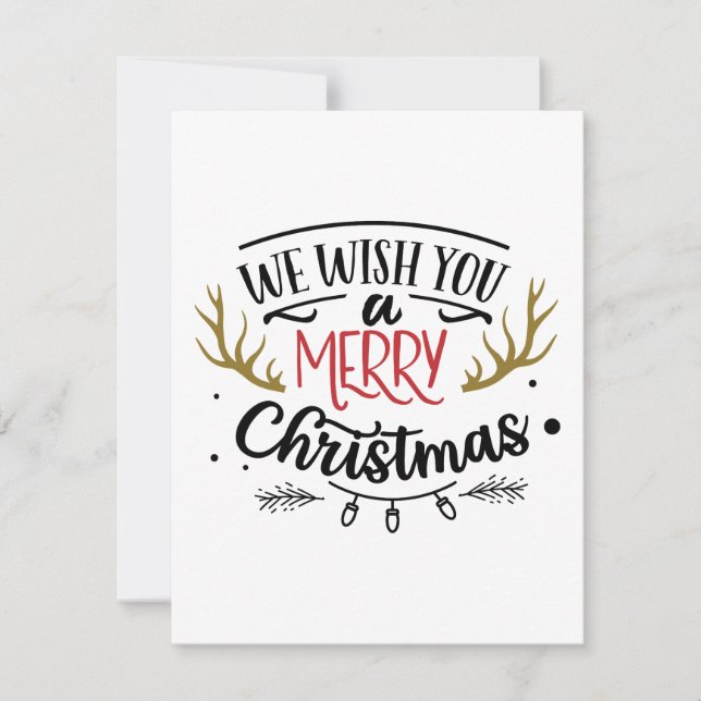 Vi önskar er en God jul Julkort (Framsida)