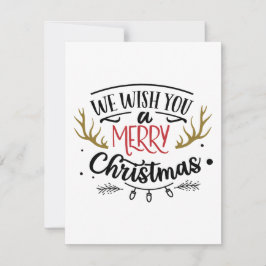 Vi önskar er en God jul Julkort