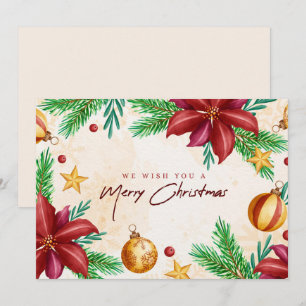 Vi önskar er en god jul julkort