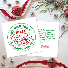 Vi önskar er en God jul Julkort