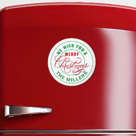 Vi önskar er en God jul Magnet