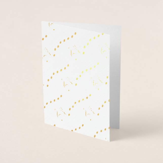 Vi önskar er en God jul Musik noter Folierat Kort (Framsida)