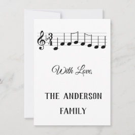 Vi önskar er en God jul Musik noter Julkort