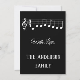 Vi önskar er en God jul Musik noter Julkort