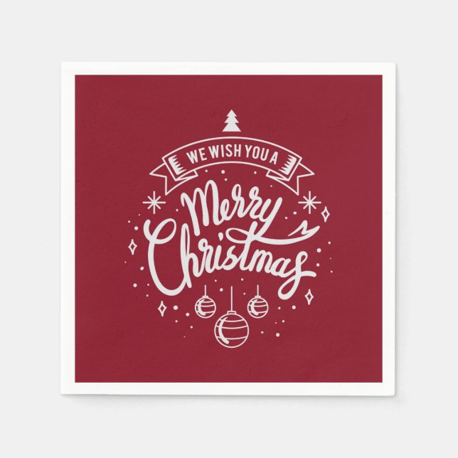 Vi önskar er en God jul Pappersservett (Framsidan)