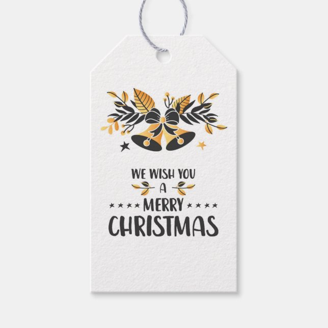Vi önskar er en God jul Presentetikett (Framsidan)