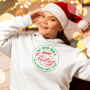 Vi önskar er en God jul Red and Grönt T Shirt