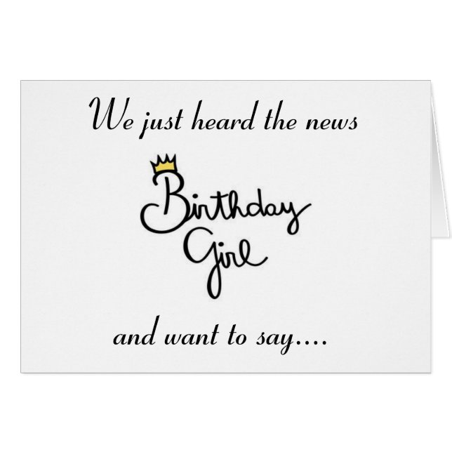 VI ÖNSKAR ER EN **GRATTIS PÅ FÖDELSEDAGEN** GRUPPE HÄLSNINGSKORT (Framsidan Horizontal)