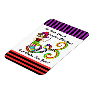 Vi önskar er en Kreativ jul Magnet