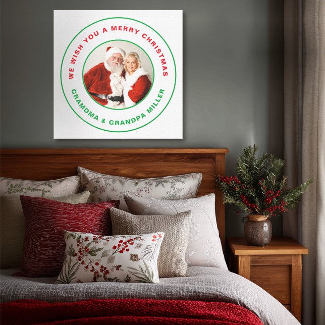 Vi önskar er en riktigt god jul canvastryck (Skapare uppladdad)