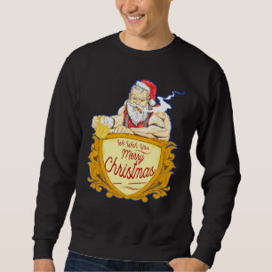 Vi önskar er en riktigt god jul kostymer Tomte Lång Ärmad Tröja