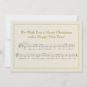 Vi önskar er en riktigt god jul Musikal Julkort