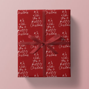 Vi önskar er ett god jul Red helgdag Presentpapper