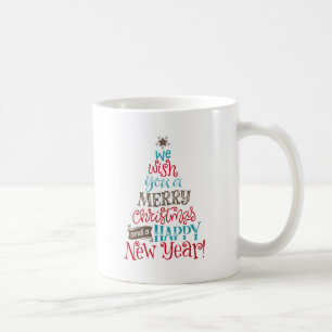Vi önskar er God jul och Gott nytt år Kaffemugg