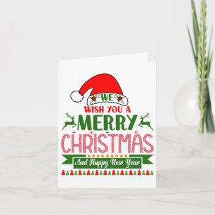 Vi önskar er God jul och Gott nytt år. Kort