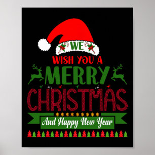 Vi önskar er God jul och Gott nytt år. Poster