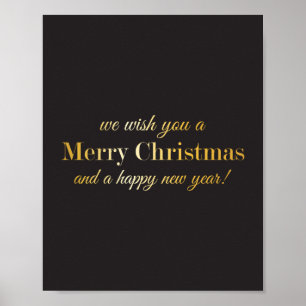Vi önskar er God jul och Gott nytt år Poster