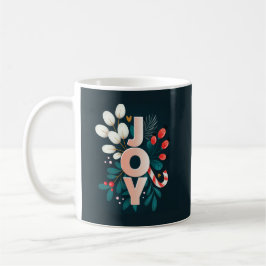 Vi önskar er lycka till, jul Candy cane och blomma Kaffemugg